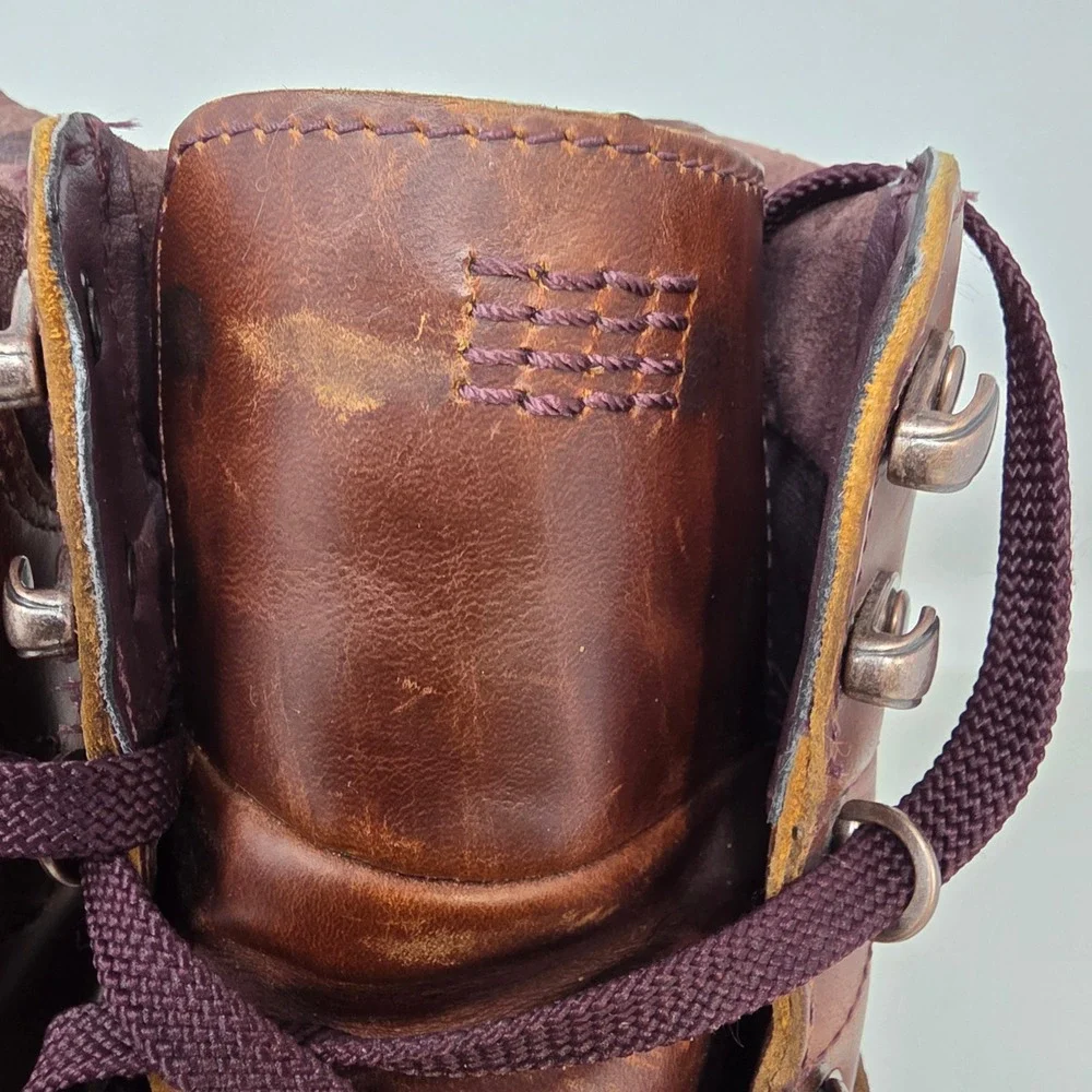 Timberland Waterproof Hiking Boots Mens 9.5 A2BZD Brown Leather ReBOTL Good